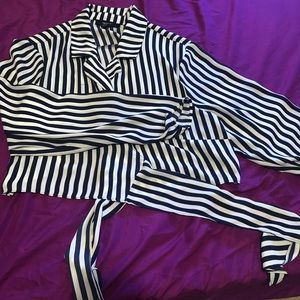 Pinstripe Blouse